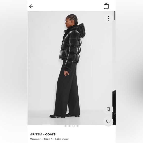 This is the Aritiza superpuff coat satin. Original price $275 - Picture 3 of 3